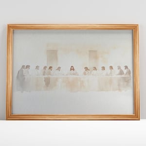 The Last Supper Wall Art | Christian Oil Painting | Bible wall art | Christian wall art | Jesus bild |Jesus painting | DIGITAL DOWNLOAD #238
