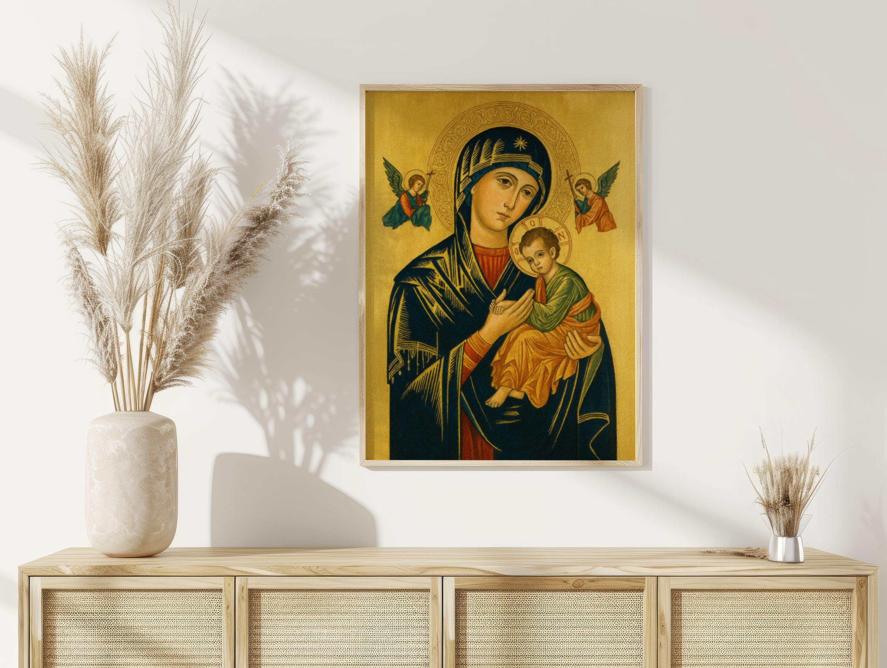 Our Lady of Perpetual Help Icon: Virgin Mary Catholic Art (digital ...