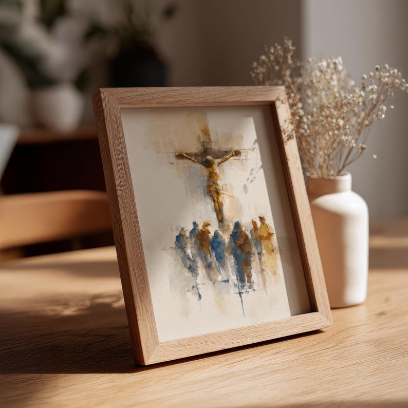 Crucifixion of Jesus Watercolor | Christ on the Cross Painting | Good ...