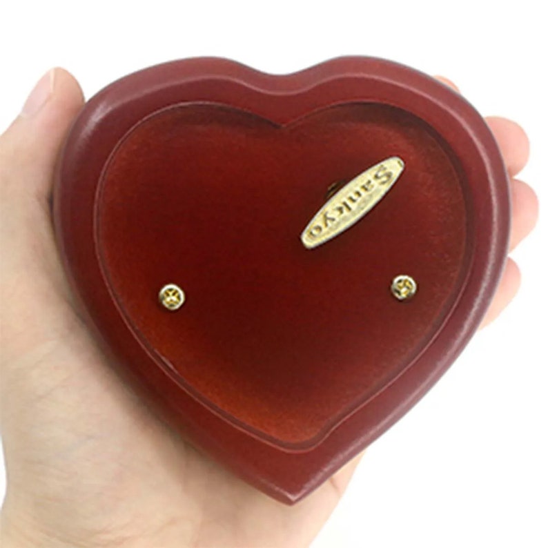 Schöne Geschenkideen Herzform Spieluhr Anpassen mit eigenem Foto Bild 5
