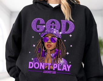 Camiseta "Dios no juega conmigo", camiseta de oración de fe cristiana, empoderamiento femenino.