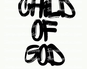 Child Of God Png, Christian Png, Faith Png, Religious Png, Inspirational Clothing, Unisex Download Digital, Trends Digital