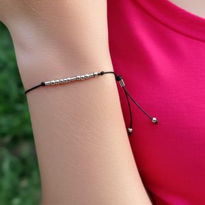 Custom Morse Code Bracelets for Women and Men, Secret Message Bracelet, Birthday Gift ,Custom Name Bracelet, Personalized Gift for Her