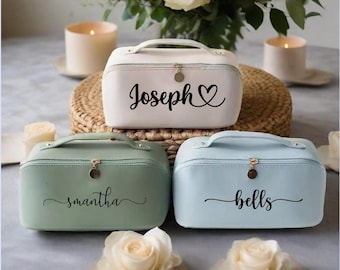 Neceser de maquillaje de piel personalizado, estuche de cosméticos personalizado