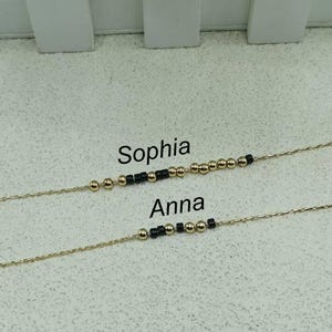 Custom Morse Code Necklaces for Women, Morse Code Jewelry, Secret Message Necklace, Birthday Gift for Her, Personalized Hidden Message