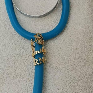RN Gift, Custom RN Stethoscope Charms, Stethoscope Jewelry, Stethoscope Name Tag, Stethoscope ID Tag, Nurse Gift, Gift for Doctor