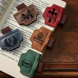 Segnalibro magnetico in pelle personalizzato con scatola, regalo per gli amanti dei libri, accessori per la lettura fatti a mano