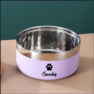 Custom Pet Bowl, Custom Dog Food Bowl, Cat Bowl, Personalized Bowl, Stainless steel Bowl, Pet Cat Dog Lover Gift