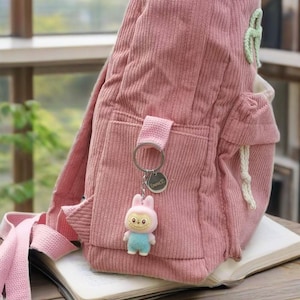 Custom Mini Labubu Keychain, Labubu Bag Charm, Cute Keychain,Labubu Accessories,Monster Keychain,Phone Charm,Lafufu Keychain,Kawaii Keychain