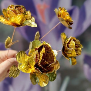 Gold Metal Rose