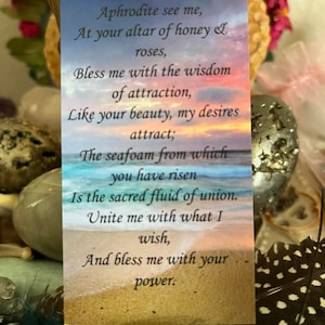 Aphrodite Prayer Card image 2