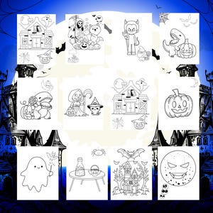 Coloriage d&#39;Halloween pour enfants - Livre de coloriage amusant, cadeau parfait pour les petits amateurs d&#39;Halloween