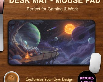 Outer Wilds Gaming Desk Mat, Game Desk Mat, Anime Mouse Pad, Personalize Desk Mat, Customize Mouse Pad, Gifts for Gamers, Large Mouse Pad
