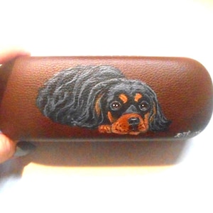 Cavalier King Charles Spaniel Dog Eyeglass Case, Glasses Holder, Dog Person Gift