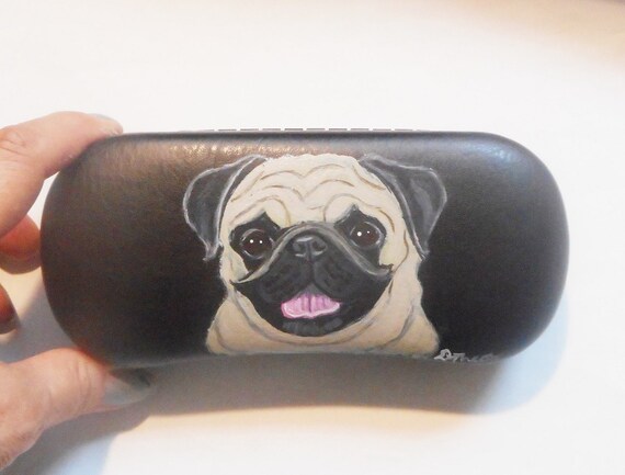 Pug Glasses/Sunglasses Case - Black Pug Pug Glasses/Sunglasses Case - Black Pug