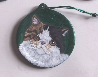 Ancien Chaton En Céramique Vintage