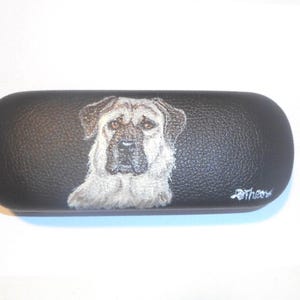 Hand Painted Anatolian Shepherd Dog Eyeglass Case: Dog Lover Gift