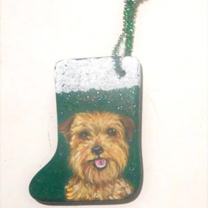 Norfolk Terrier Dog Christmas Ornament, Christmas Tree Decoration