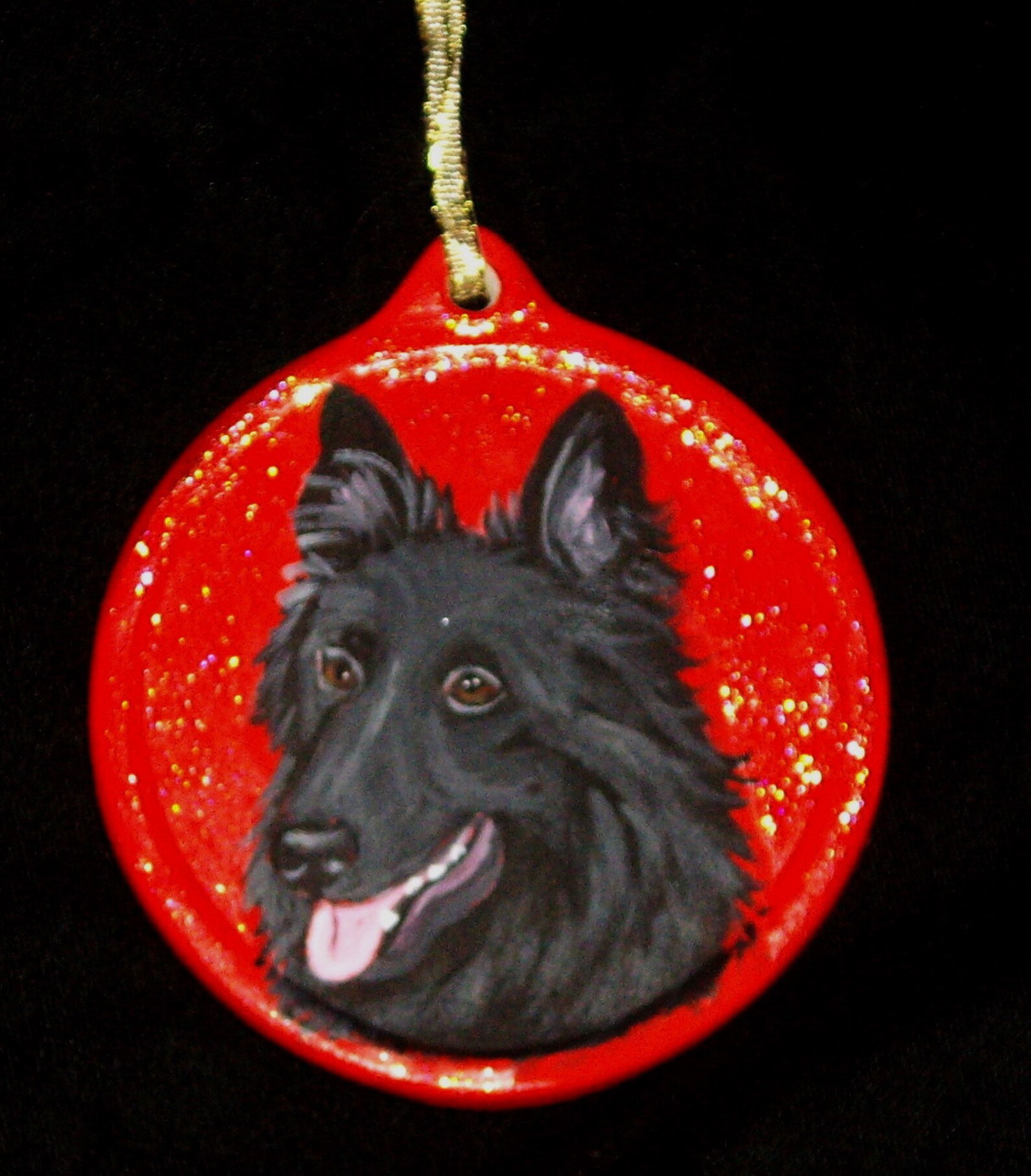 Belgian Shepherd Sheepdog Christmas Ornament Decoration Custom Etsy