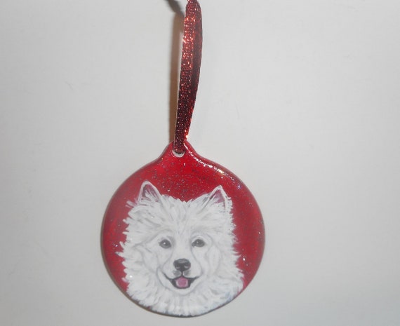 samoyed christmas ornament