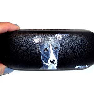 Italian Greyhound Eyeglass Case: Dog Lover Gift, Hand Painted Eyewear Storage