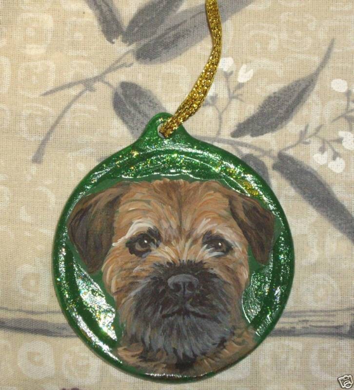 border terrier ornament