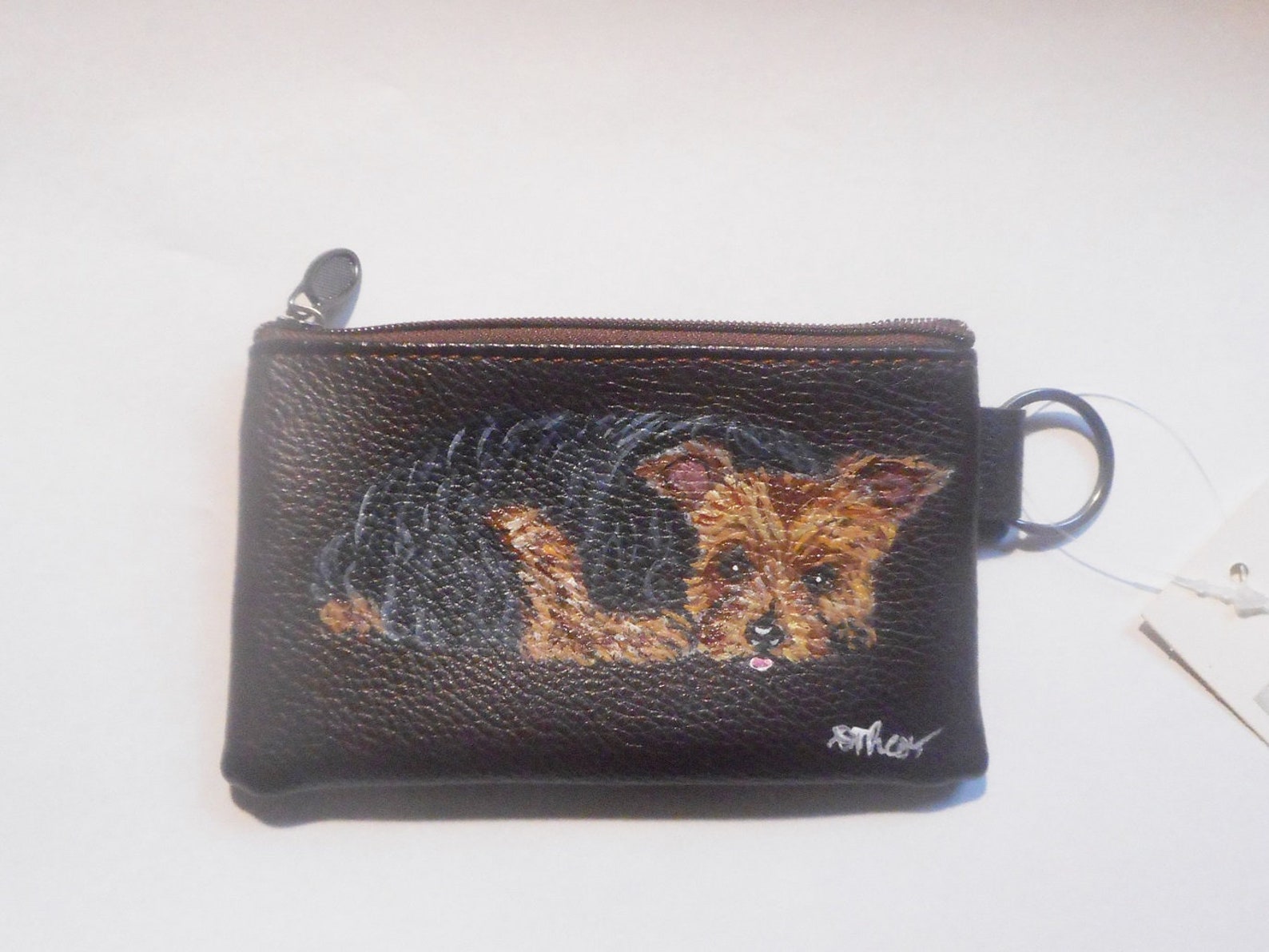 Yorkshire Terrier Yorkie Dog Portrait Coin Purse With Key Ring - Etsy