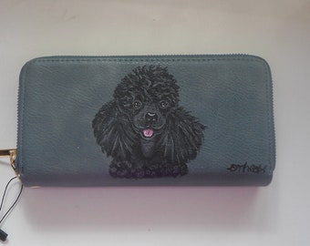 Yunshm Papillon Dog In The Grass Personalized Leather Classic Floral Coin Purse Clutch Pouch Wallet For Womens Yunshm Papillon Dog In The Grass Personalized Leather Classic Floral Coin Purse Clutch Pouch Wallet For Womens