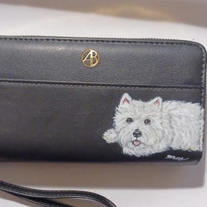 Cartera de pulsera para perro West Highland White Terrier, cartera para mujer, regalo para mamá perruna