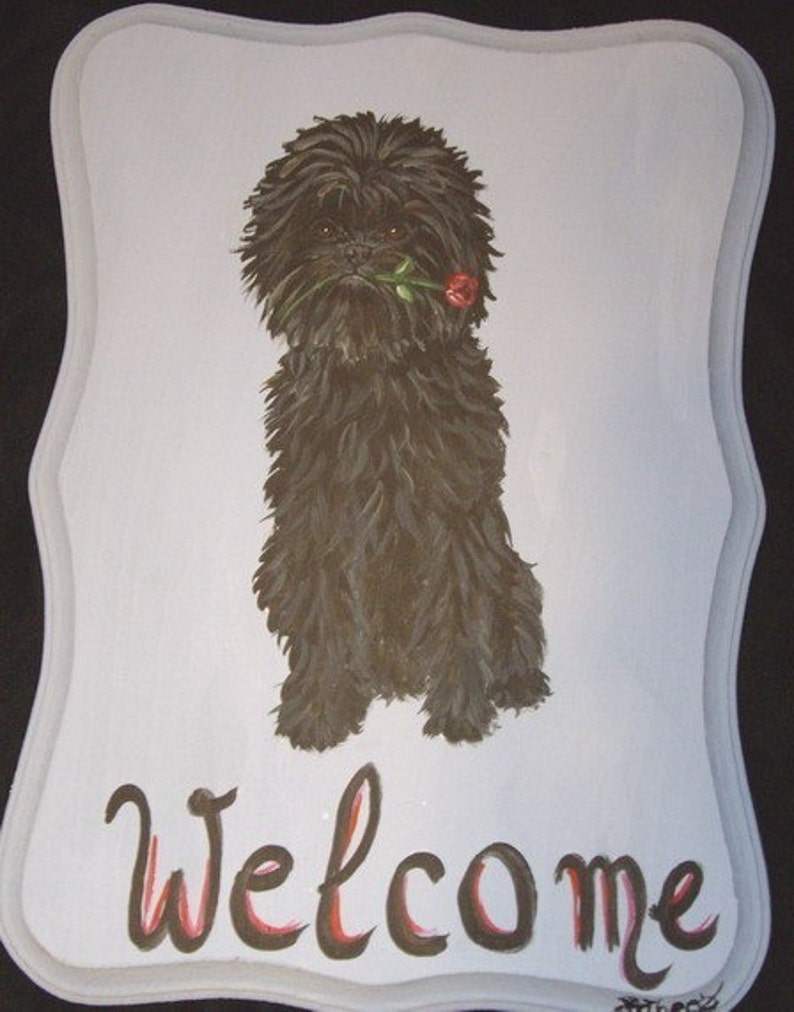 West Highland White Terrier, Westie Dog Painting, Welcome Sign Plaque, Wall Decor Art image 6