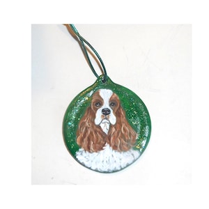 Cocker Spaniel Christmas Tree Ornament: Custom Dog Portrait