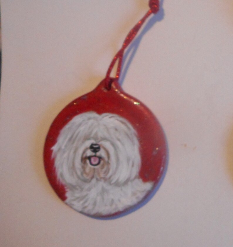 Coton De Tulear Dog Ceramic Christmas Ornament Decoration Etsy