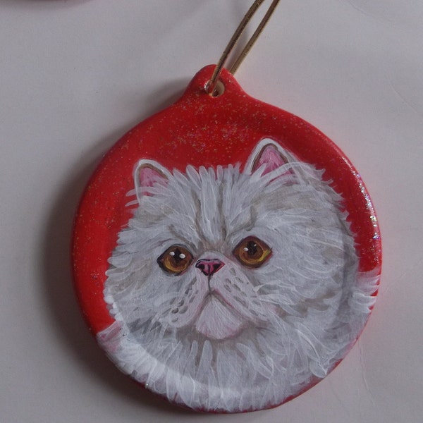 Persian Cat Ornament Etsy
