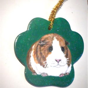 Guinea Pig Christmas Ornament, Christmas Tree Decoration, Pet Lovers Gift