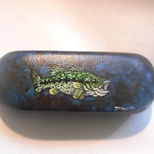 Étui à lunettes poisson bar, étui à lunettes de protection, cadeau pêcheur