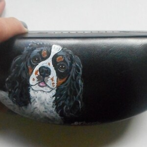 King Charles Cavalier Spaniel Dog Eyeglass  Case, Protective Sunglass Case, Dog Person Gift