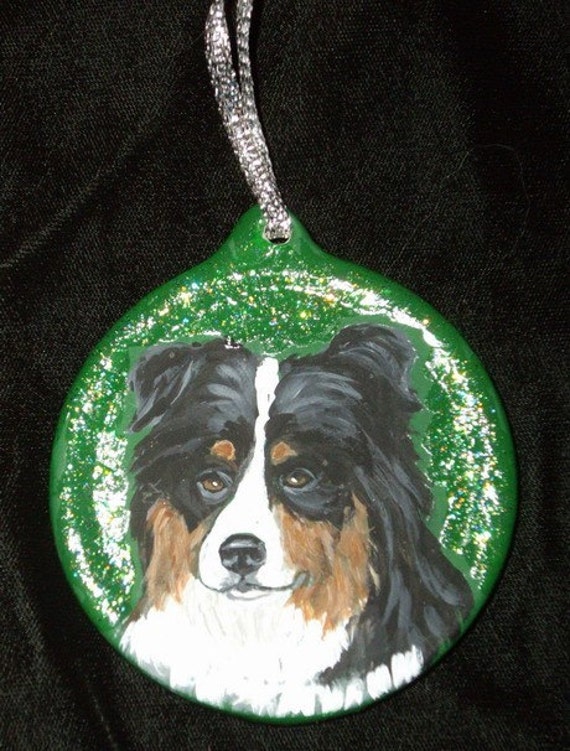 Australian Shepherd Dog Christmas Ornament Decoration Custom | Etsy