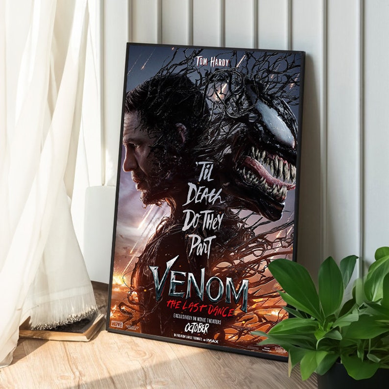 Venom the Last Dance Movie Poster Print, Canvas Wall Art, Room Decor