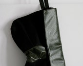 Faux Green Snakeskin Wristlet
