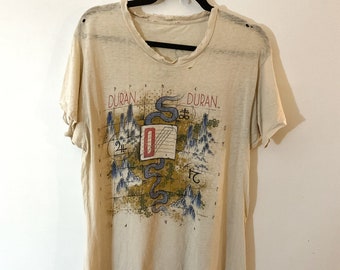 Very Rare Duran Duran True Vintage Seven and the Ragged Tiger T-Shirt Authentic