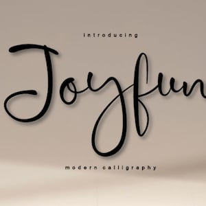 Joyfun Font, Script Beautiful Font, Vintage Cheap Font, Retro Calligraphy, Classic Font, Elegant Font, Procreate Font