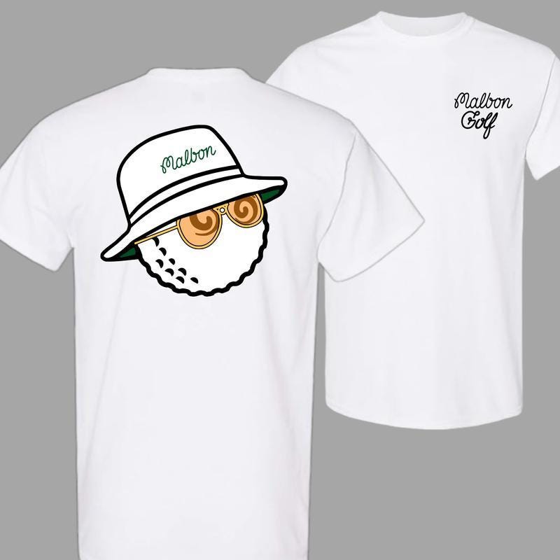 【Malbon Golf】Back Bucket T-Shirt 2Colors Malbon Golf T-Shirt - Tour de Buckets Tee - Black SU24