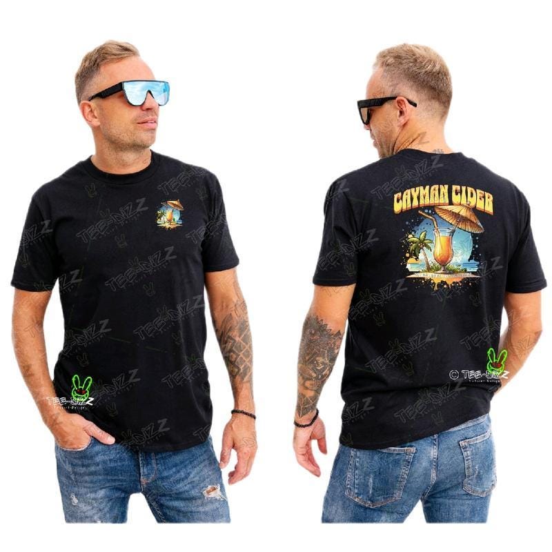 Cayman Cider Men's Funny T-shirt,  Beach Gift Sweatshirt, Summer Vacation Hoodie, Grand Cayman Shirt