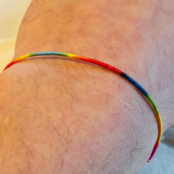 LGBTQ ARMBAND, Love Is Love Armbänder, Regenbogen Gay Pride Fußband, Queer Armbänder, Rainbow Bändchen, CSD Festival Freundschaftsarmband