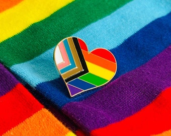 LGBTQ Pride Pin – Rainbow Enamel Pin – Rainbow Badge – Love is Love Pin – Pride Badge – LGBTQ Gift – Love is Love Badge