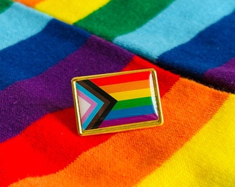 LGBTQ Rainbow Pin, Rainbow Pin, Pride Pin, Pride Badge Pin, Love is Love Pin, One Love Pin, Gift for Gays and Lesbians