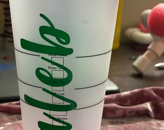 Navy Mom Starbucks cup