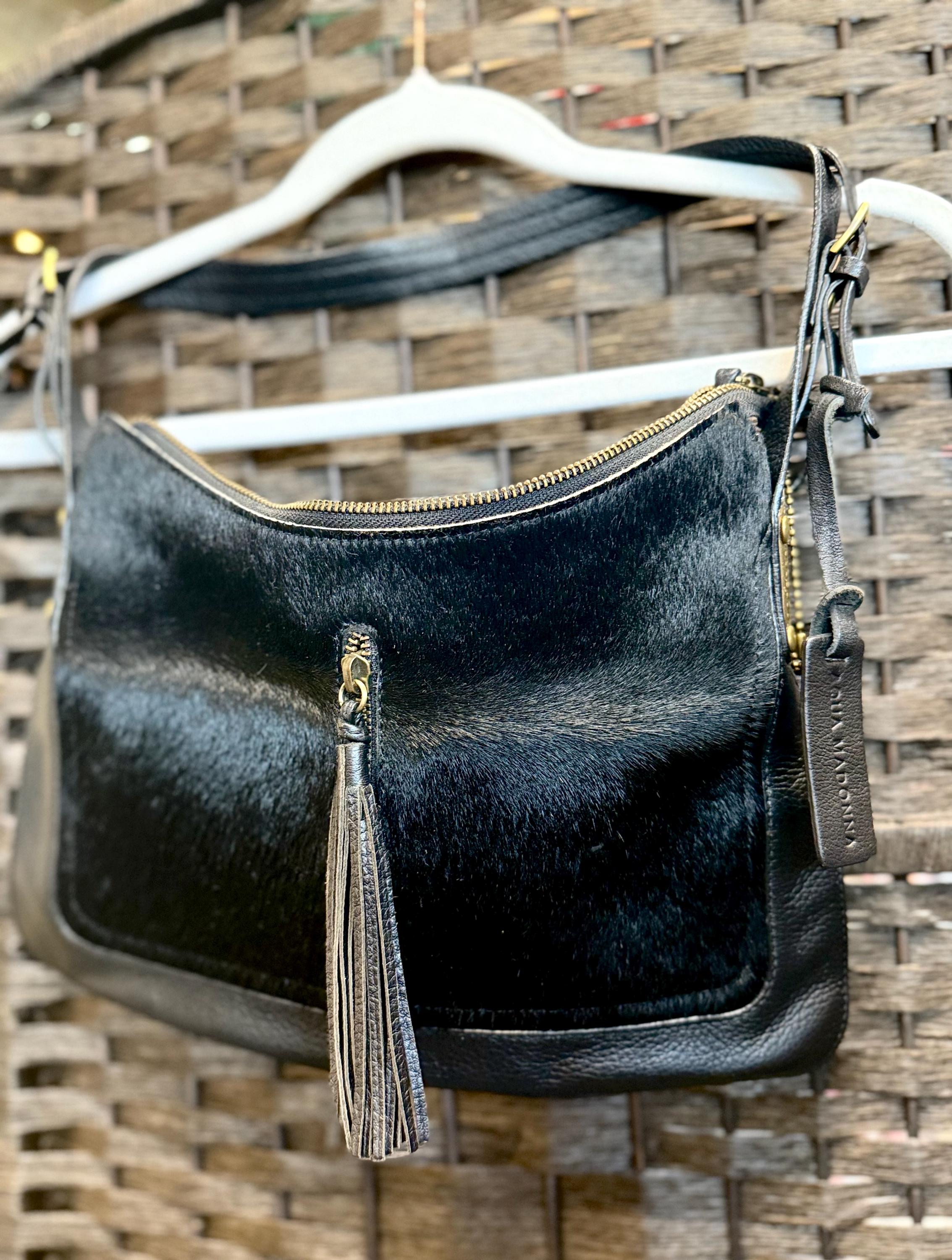 Aqua Madonna Cowhide Calf Hair Leather Backpack Purse Aqua Madonna Bag - Etsy main image 4
