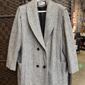 80s Herringbone Coat - Etsy Canada