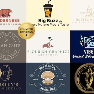 Custom Logo Design, Boutique Logo, Photography Logo, Business Logo, Professional Logo Design, Wedding Logo, Shop Logo, Logo Maker